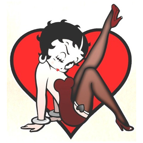 Pin Up Betty PAGE  Sticker UV 75mm