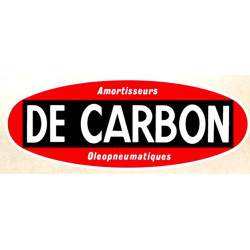 DE CARBON Laminated decal