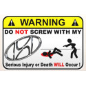 WARNING ! HYUNDAI  Sticker