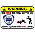 WARNING ! LANCIA  Sticker