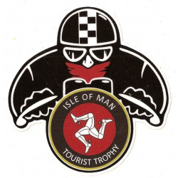 TT ISLE OF MAN Motard Sticker UV 75mm 