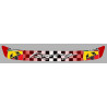 ABARTH Helmet Sunstrip Visor Sticker