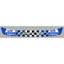 ALPINE Racing Helmet Sunstrip Visor laminated decal