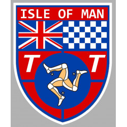 TT ISLE OF MAN Motard Sticker UV 75mm 