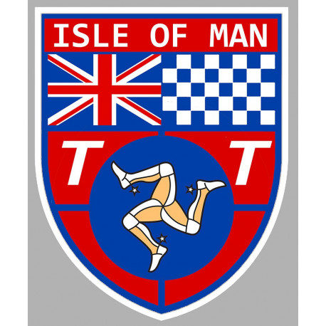 TT ISLE OF MAN  Bike Sticker UV 75mm 