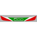 FIAT 500 Helmet Visor Sunstrip Sticker