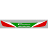 FIAT 500 Helmet Visor Sunstrip Sticker
