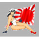 GERMANY  Pin up Sticker UV 75mm