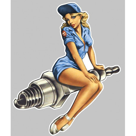 Pin Up racing Sticker UV 75mm