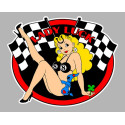 LADY LUCK  Pin up laminated decal