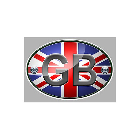  UK Bike  Sticker  3D UV 75mm x 50mm