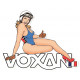 VOXAN  right Pin up laminated decal