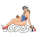 VOXAN  Pin up gauche Sticker vinyle laminé