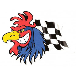  COQ  Chequered Sticker UV 75mm 