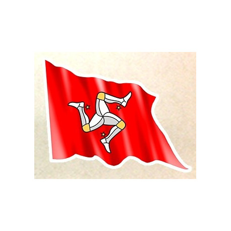 TT ISLE OF MAN  Sticker flag