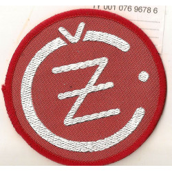 CZ Embroidered badge 80mm