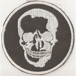  Embroidered badge  SKULL 70mm