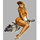 Pin Up racing Sticker 