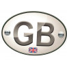 GB  Sticker MOTO  75mm x 50mm