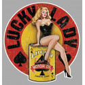 PIN UP Lucky Lady vinyle laminé