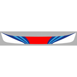 MARTINI Racing Helmet Visor Sunstrip Sticker