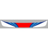 MARTINI Racing Helmet Visor Sunstrip Sticker