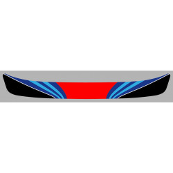 MARTINI Racing Helmet Visor Sunstrip laminated decal