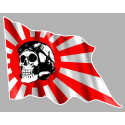 JAPAN SKULL FLAG Sticker 