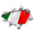 ITALIE DROIT Sticker vinyle laminé