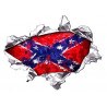 CONFEDERATE Right laminated decal