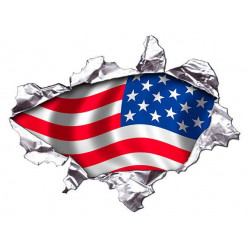 USA DROIT Sticker