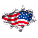 USA DROIT Sticker