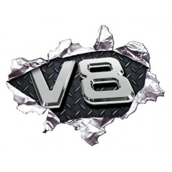 V8 RIGHT Sticker 