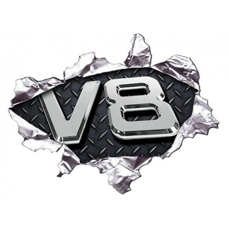 V8 DROIT Sticker