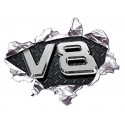 V8 DROIT Sticker