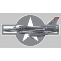 FALCON F-16A Sticker vinyle laminé