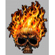  SKULL FLAM Sticker 