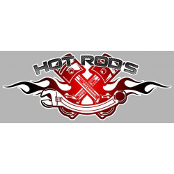 HOT RODS Laminated decal