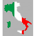 ITALIAN MAP Sticker 