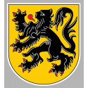  FLANDRES BELGIQUE BLASON Sticker 