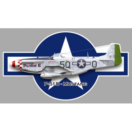  MUSTANG P-51D  Sticker