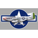 MUSTANG P-51D  Sticker 