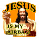  JESUS IS MY AIRBAG Sticker 