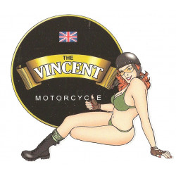 THE VINCENT  Pin Up gauche Sticker  