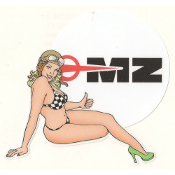 MZ  Pin Up droite Sticker  