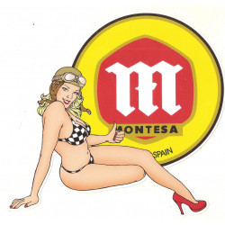 MONTESA right Pin Up  Sticker UV 