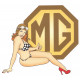 MG Pin Up Sticker