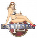 PANHARD right Pin Up  Sticker