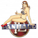  PANHARD left Pin Up  Sticker  