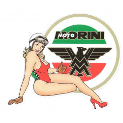 MOTO MORINI  right Pin up Sticker UV 